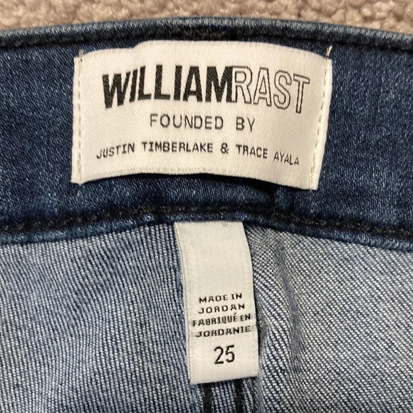 NWOT William Rast Raw Hem Ankle Skinny Jeans 25 - Picture 10 of 16
